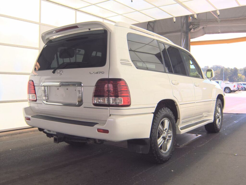 2007 Lexus LX470 rear 3/4 exterior roof rack