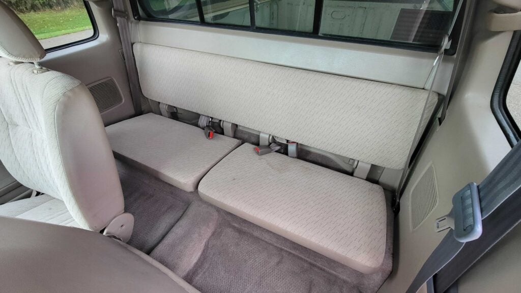 Rear seating area of 1998 Toyota T100 DX 4x4