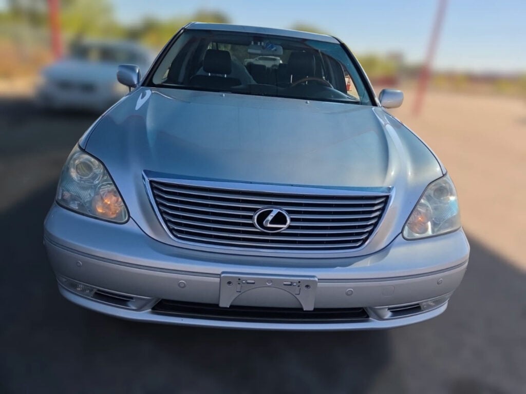 2004 Lexus LS430 Silver on Black Front TaninJDM