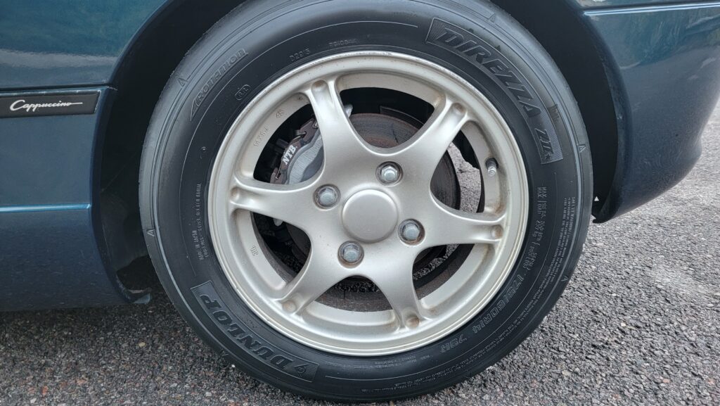 Passenger rear wheel on 1996 Cappuccino