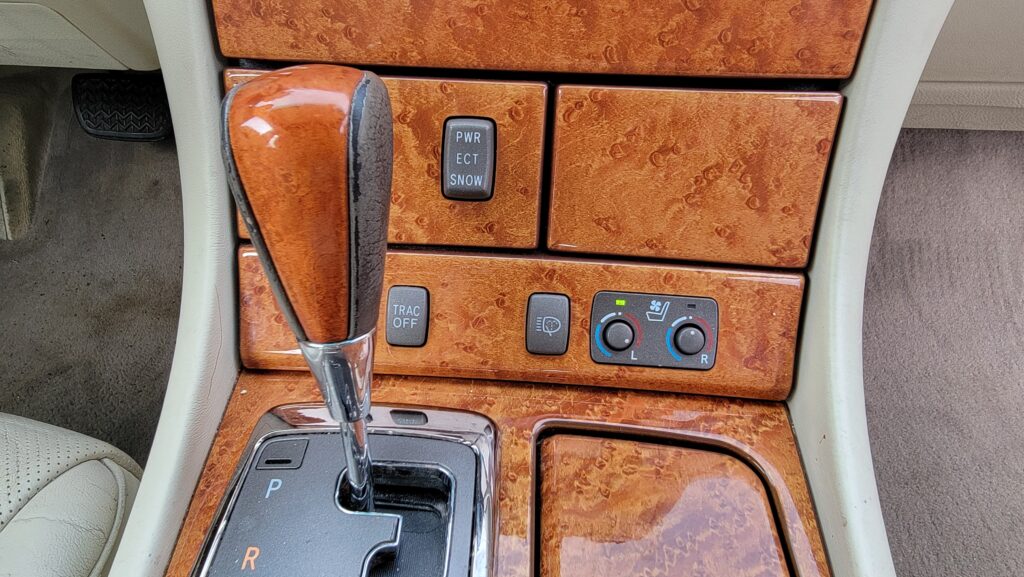 LS430 center console controls close-up