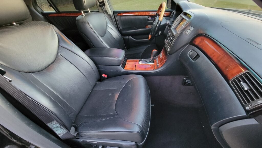 Full front cabin view of Lexus LS430 Ultra Luxury trim