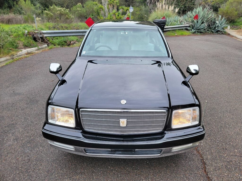 Front grille and headlights of right-hand drive Toyota Century