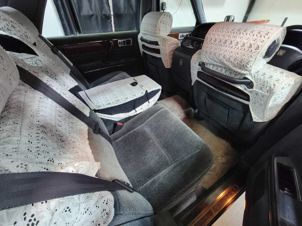 1998 Toyota Century rear seating view