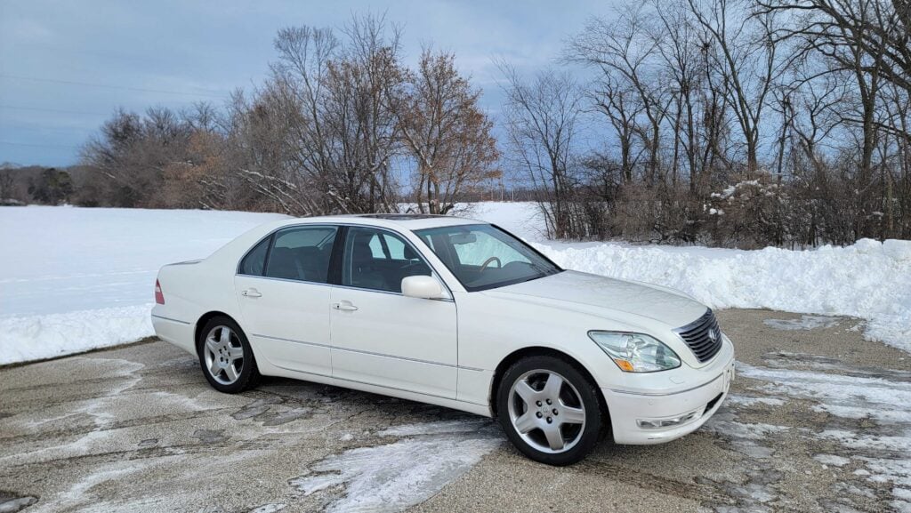 2005 Lexus LS430 White on Black ULTRA Tanin JDM