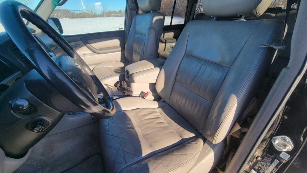 Driver seat and front interior of 2007 Land Cruiser