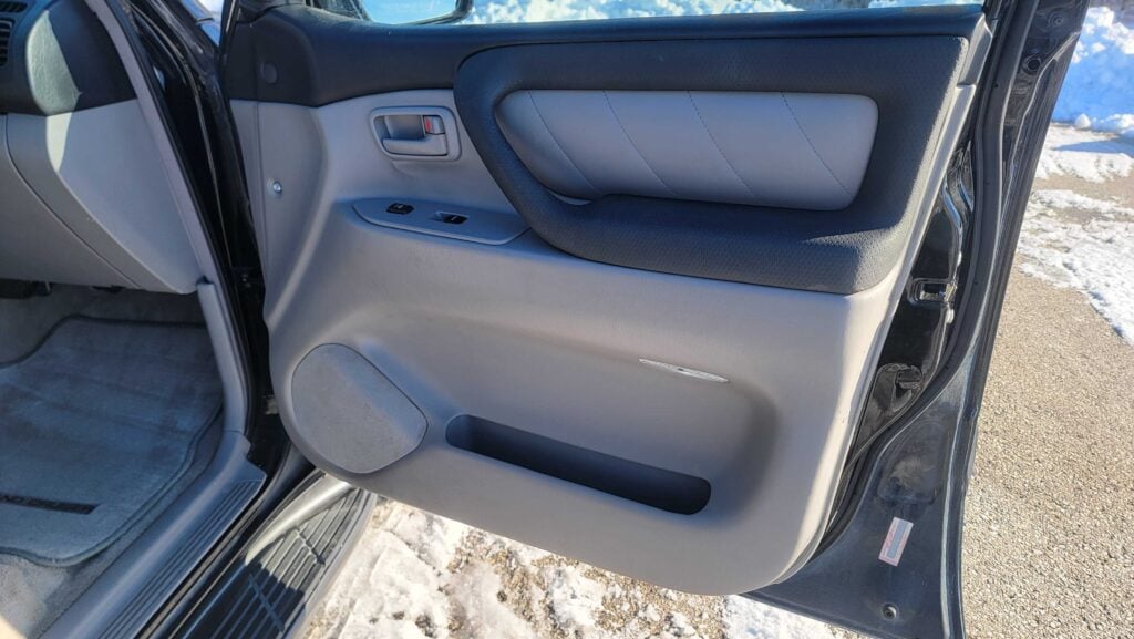 Passenger door panel interior view