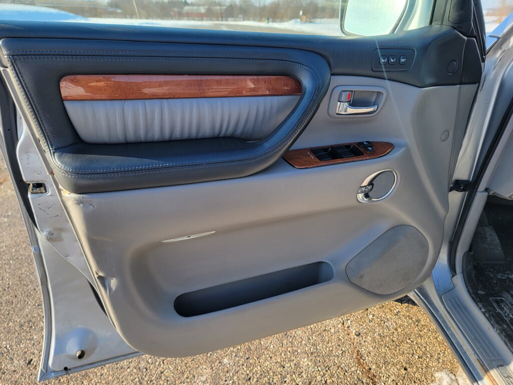Front driver-side door panel interior view