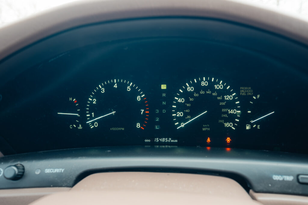 1995 Lexus LS400 Gauge Cluster View