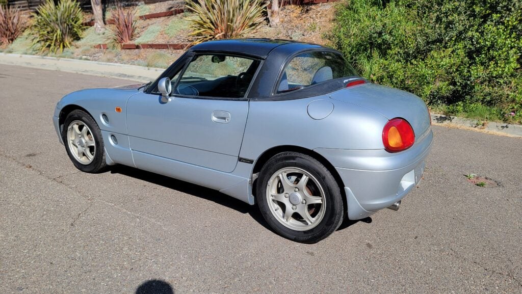 1996 Suzuki Cappuccino Rear Passenger Angle Roof Closed