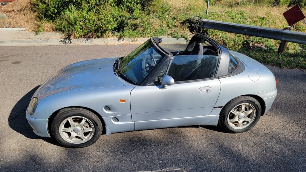 1996 Suzuki Cappuccino Passenger Side View Targa Up