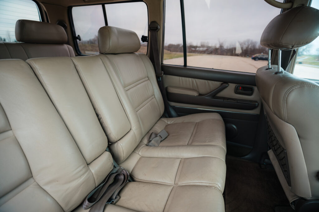 1997 Toyota Land Cruiser Collectors Edition 2nd row seats from passenger side