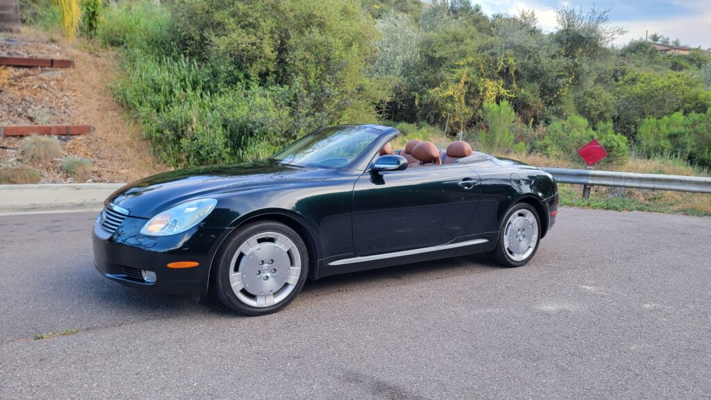2003 Lexus SC430 Driver Front Angle Top Down Low View