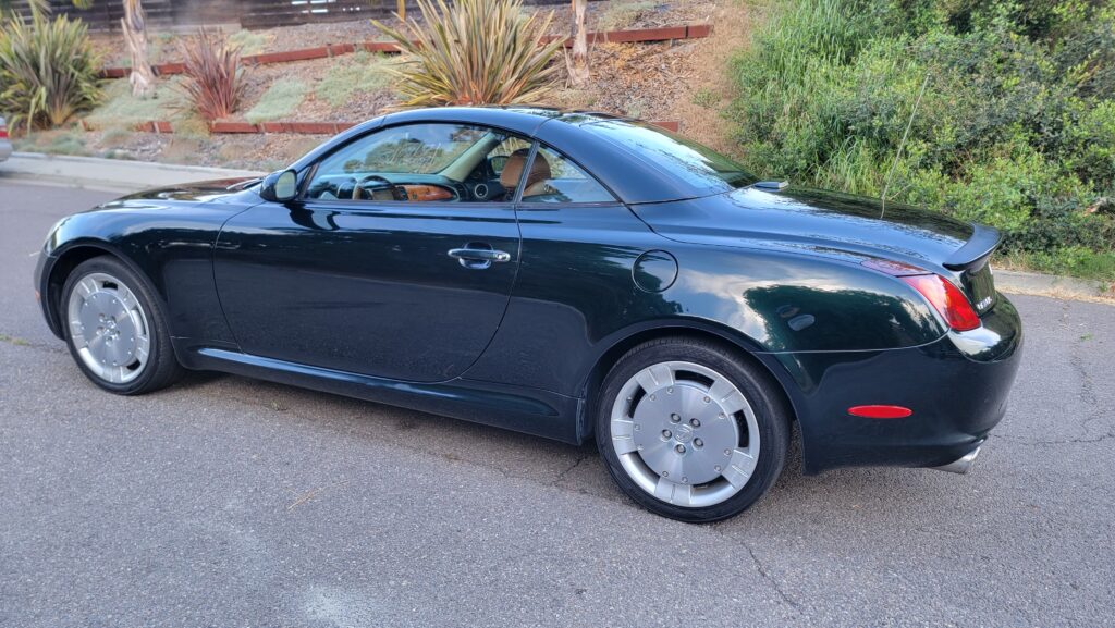2003 Lexus SC430 Driver Rear Angle Roof Closed