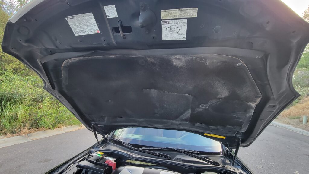 2003 Lexus SC430 Hood Open Bottom View