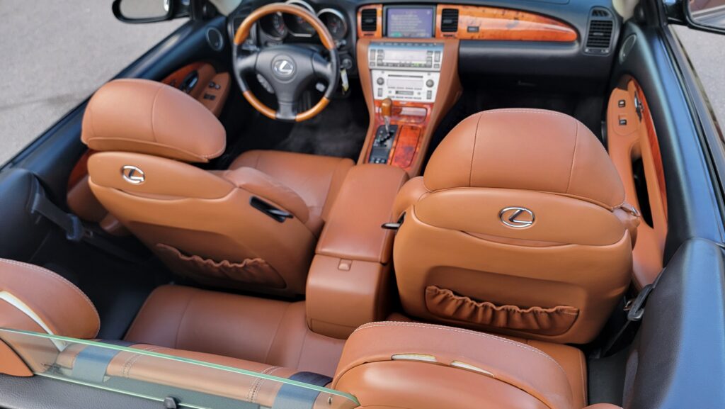 2003 Lexus SC430 Saddle Interior Overhead View