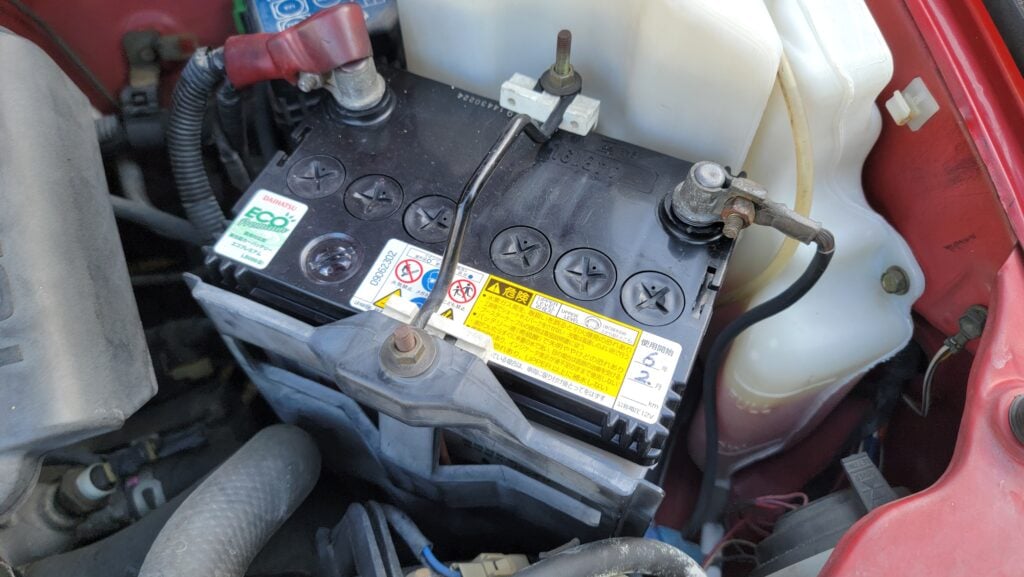 1997 Daihatsu Mira TR-XX battery