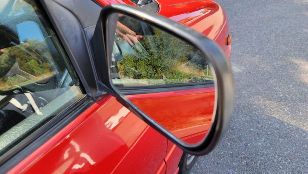 1997 Daihatsu Mira TR-XX Driver mirror rear view