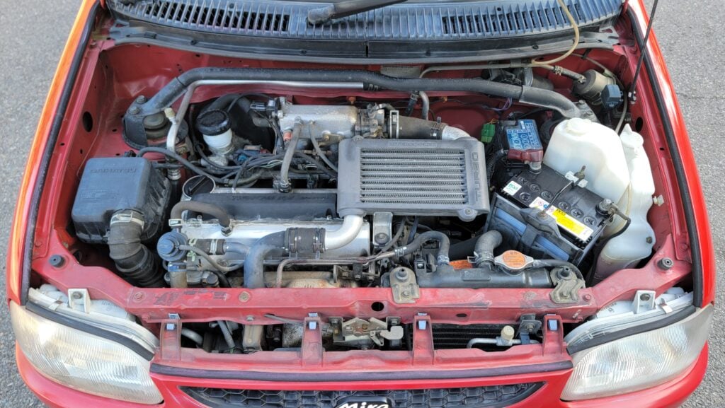 1997 Daihatsu Mira TR-XX Engine Bay View