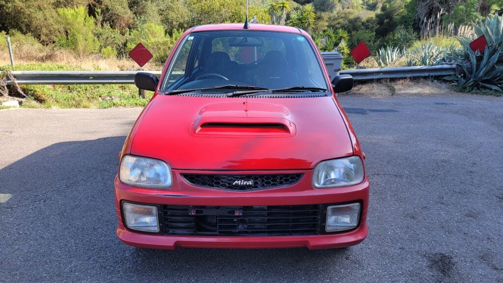 1997 Daihatsu Mira TR-XX Front Hood View