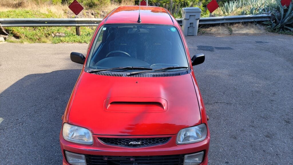 1997 Daihatsu Mira TR-XX Front Hood High View
