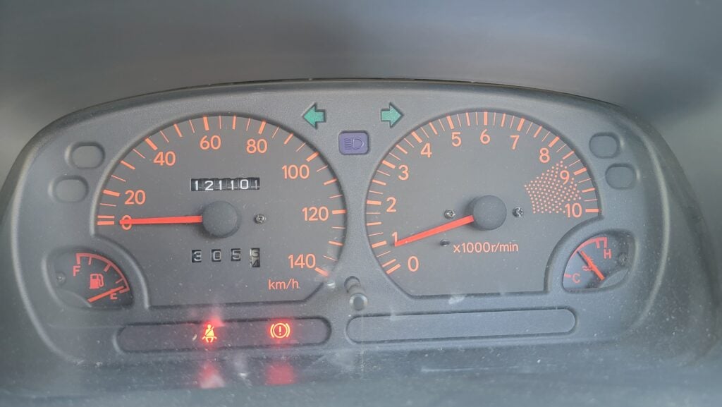 1997 Daihatsu Mira TR-XX Gauge Cluster View