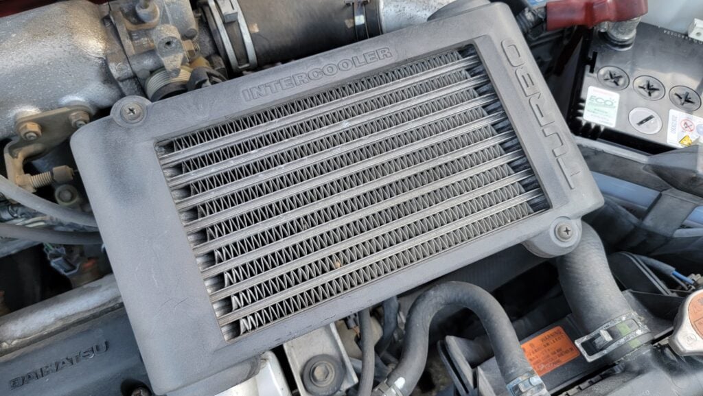1997 Daihatsu Mira TR-XX intercooler view
