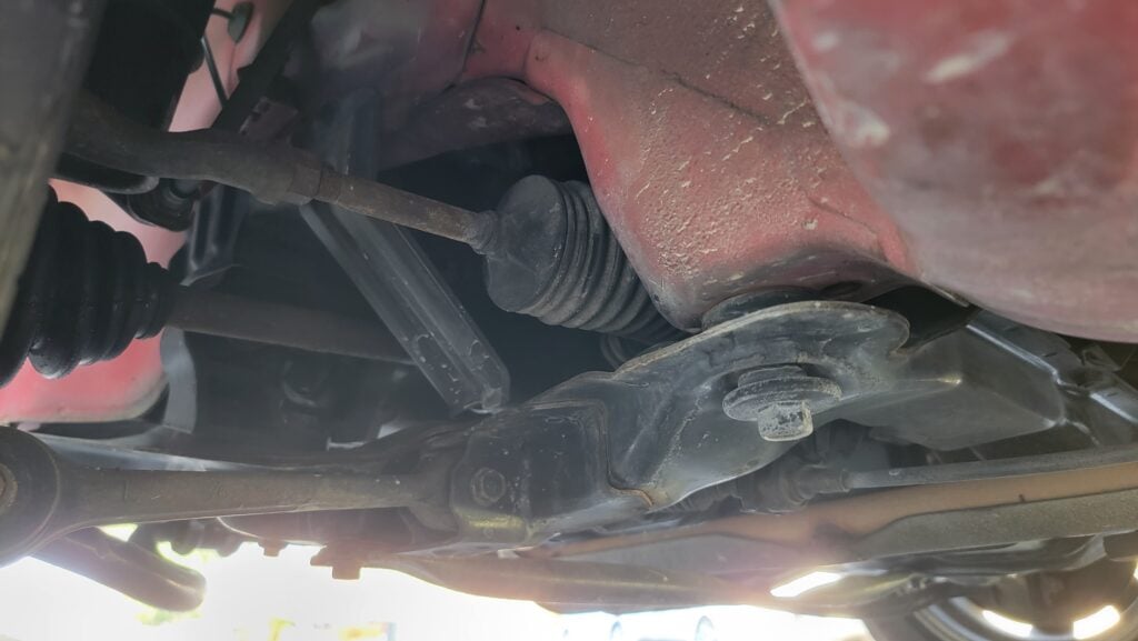 1997 Daihatsu Mira TR-XX driver front subframe steering