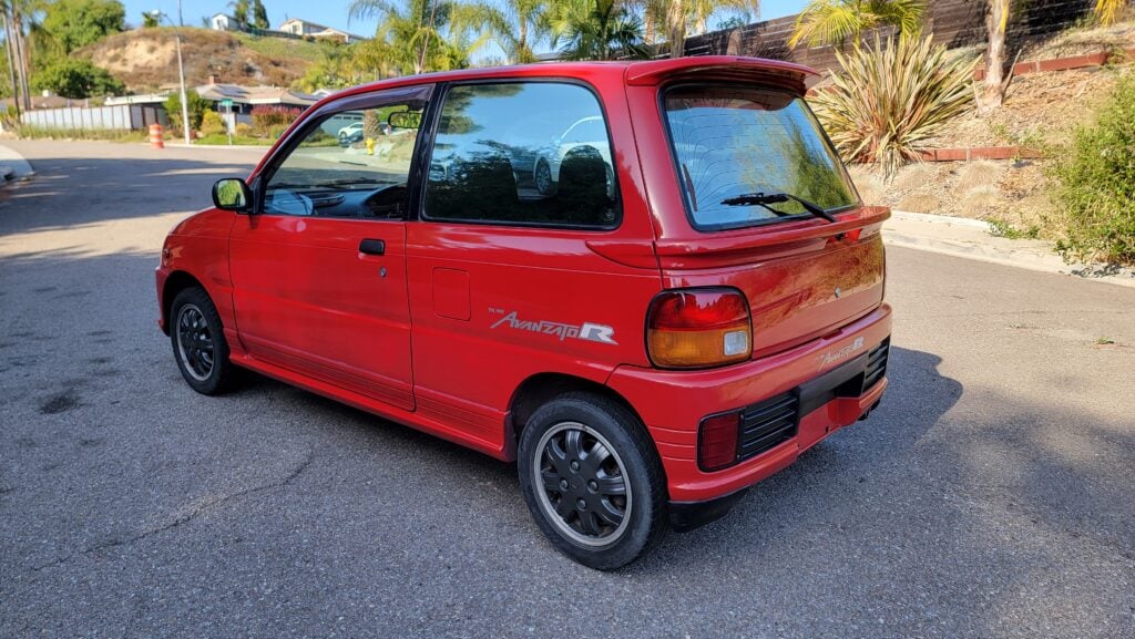 1997 Daihatsu Mira TR-XX passenger rear angle view