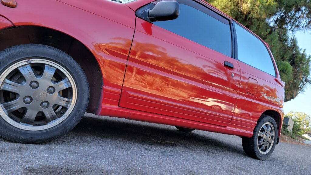 1997 Daihatsu Mira TR-XX passenger side view low