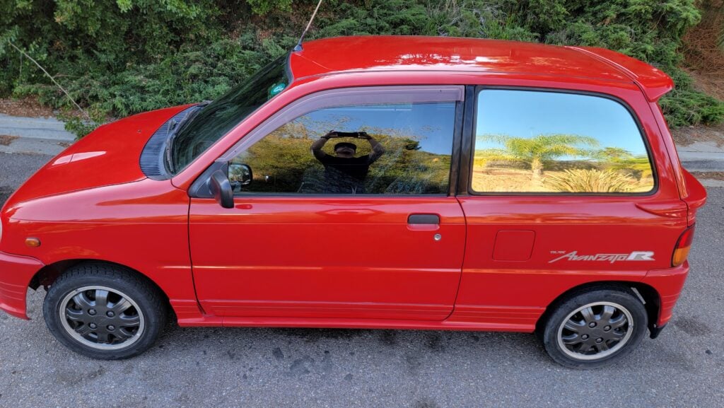 1997 Daihatsu Mira TR-XX passenger side view high angle