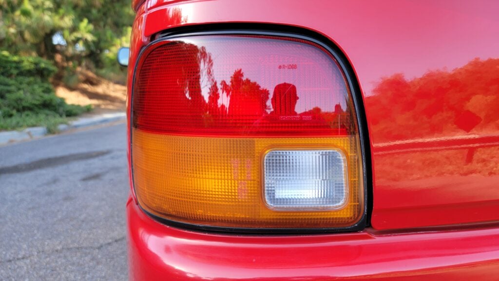 1997 Daihatsu Mira TR-XX passenger rear tail light