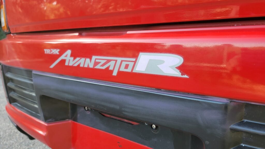 1997 Daihatsu Mira TR-XX rear bumper decal