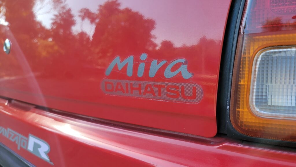 1997 Daihatsu Mira TR-XX sticker