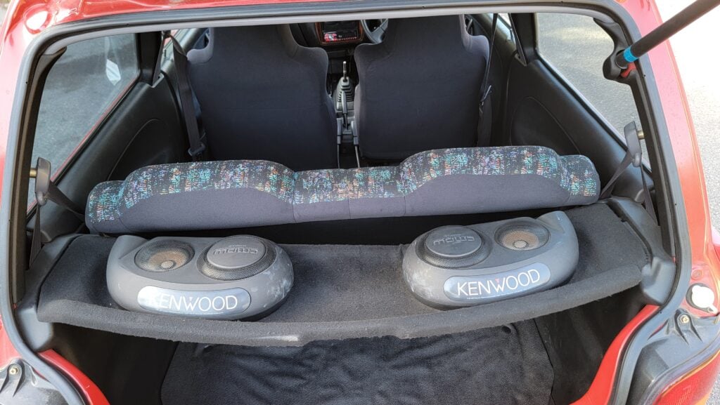 1997 Daihatsu Mira TR-XX kenwood rear speakers