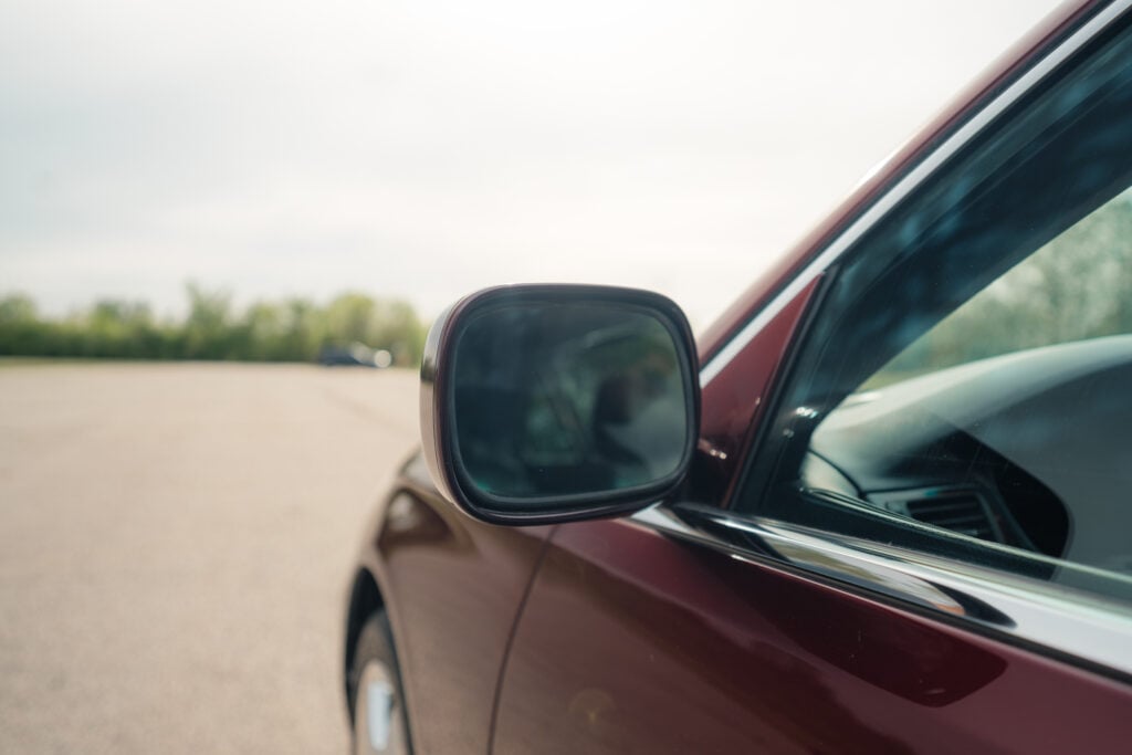 2005 Lexus LS430 Black Cherry Pearl Driver mirror