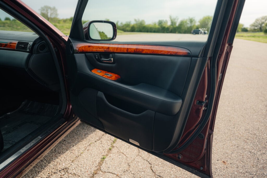 2005 Lexus LS430 Black Cherry Pearl Passenger Door Card