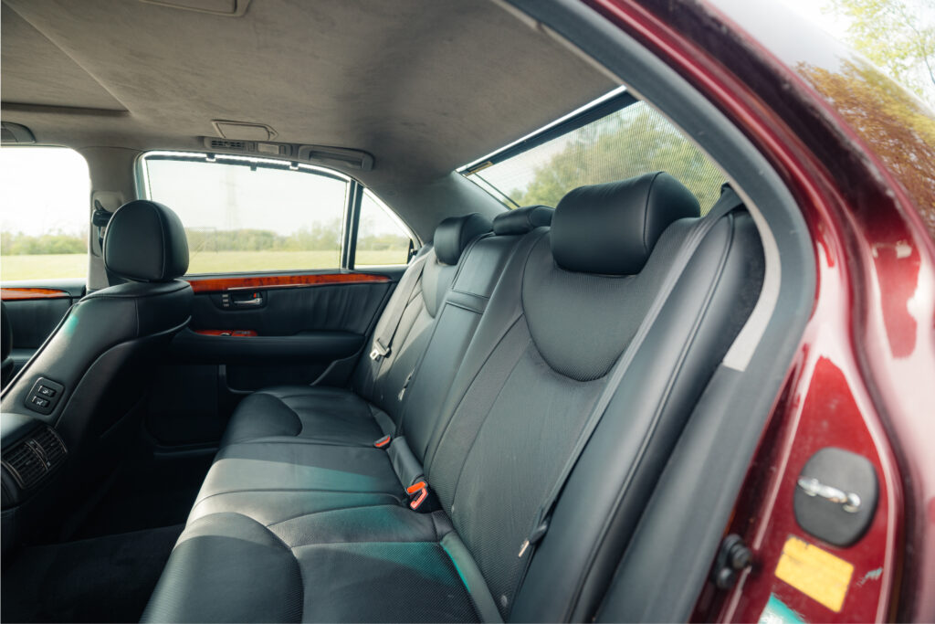 2005 Lexus LS430 Black Cherry Pearl Driver Rear Entry