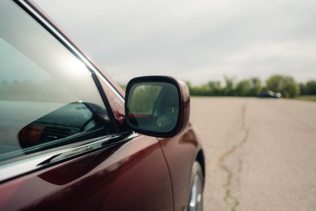 2005 Lexus LS430 Black Cherry Pearl Passenger Mirror