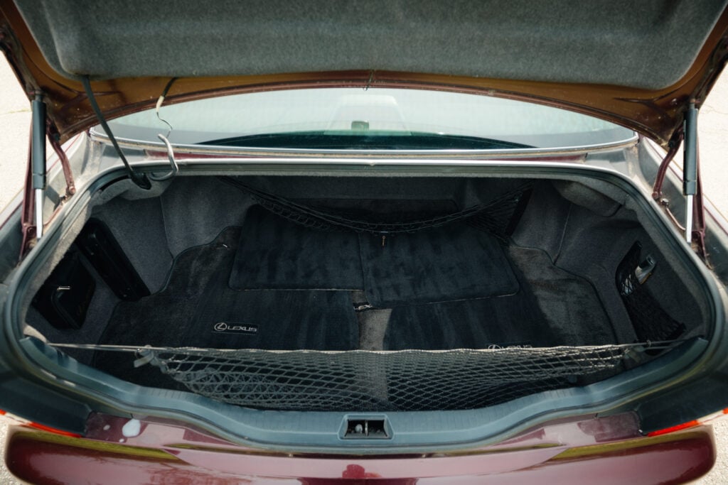 2005 Lexus LS430 Black Cherry Pearl Trunk