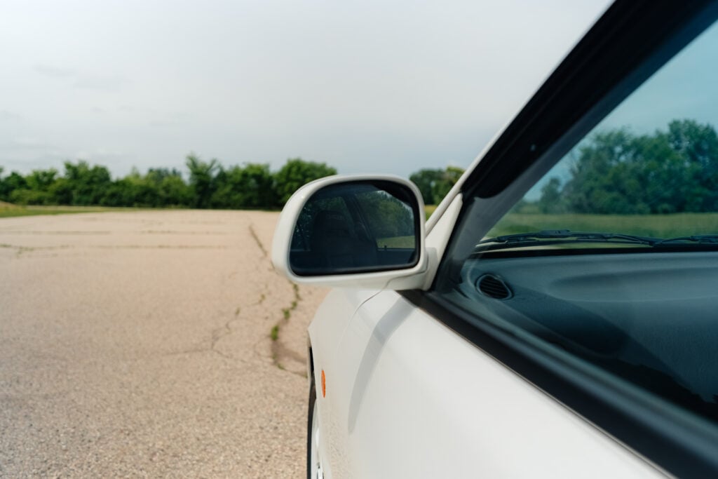 1995 Mitsubishi EVO 3 passenger mirror rear view