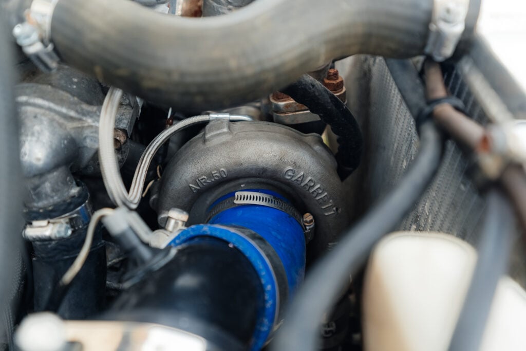1995 Mitsubishi EVO 3 garrett turbo view
