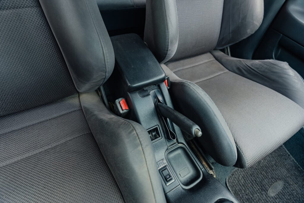 1995 Mitsubishi EVO 3 center console emergency brake