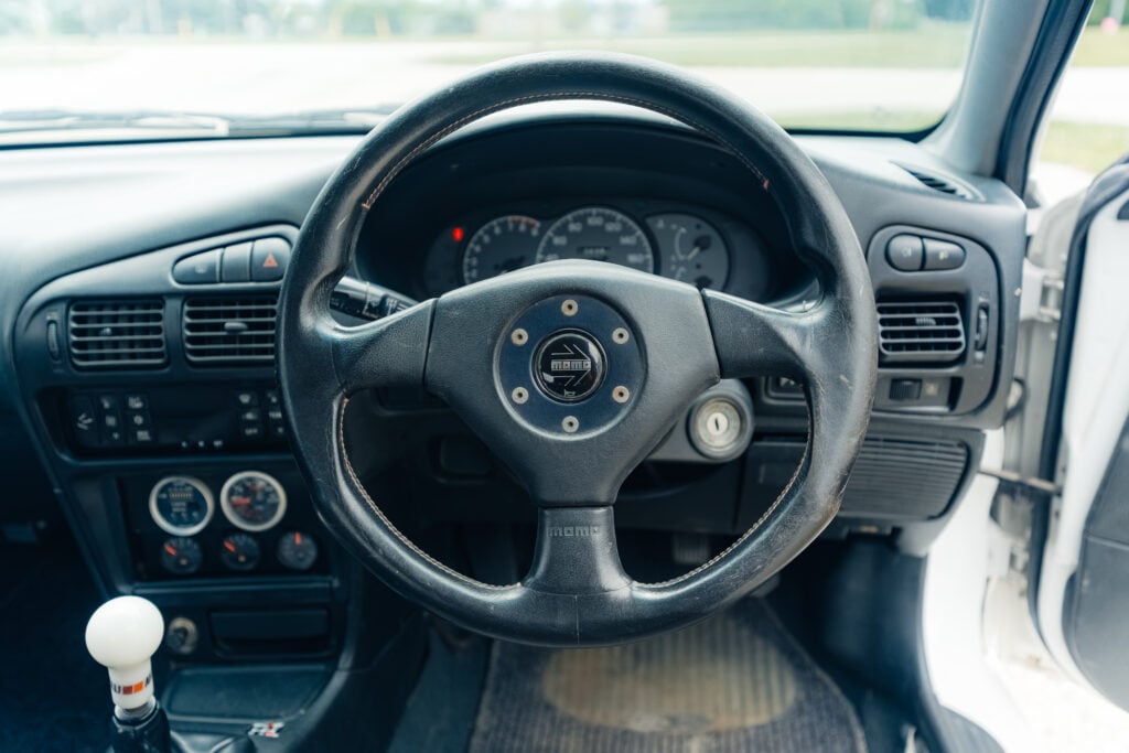 1995 Mitsubishi EVO 3 driver steering wheel