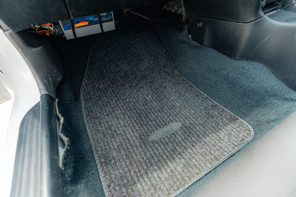 1995 Mitsubishi EVO 3 passenger front floor mat and haltech ecu
