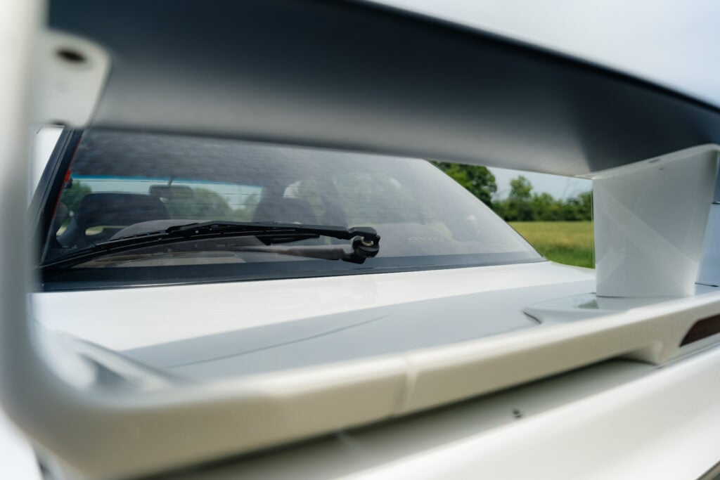 1995 Mitsubishi EVO 3 Rear glass thru rear spoiler