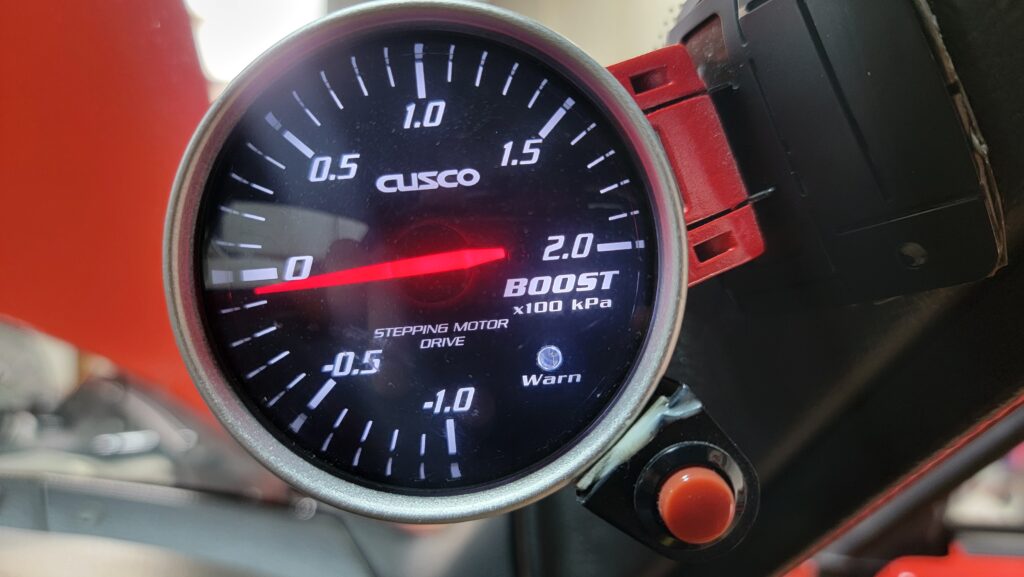 1998 Cappuccino Flash Red Boost Gauge Cusco