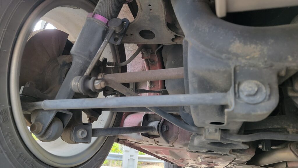 1998 Cappuccino Flash Red Rear Underbody View