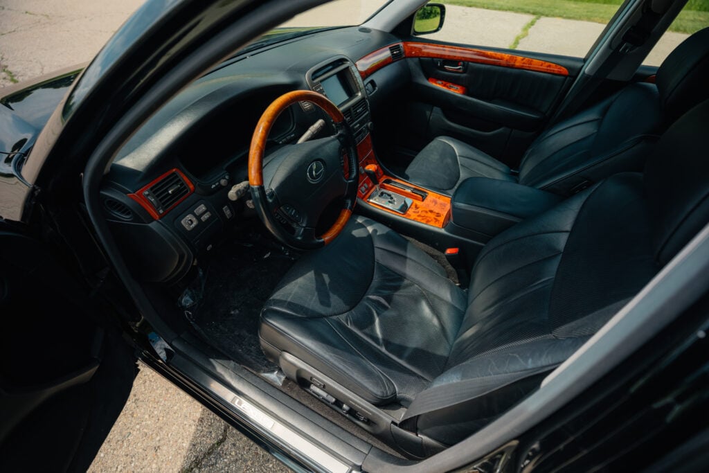 2005 Lexus LS430 Black on Black ML-C Driver Entry
