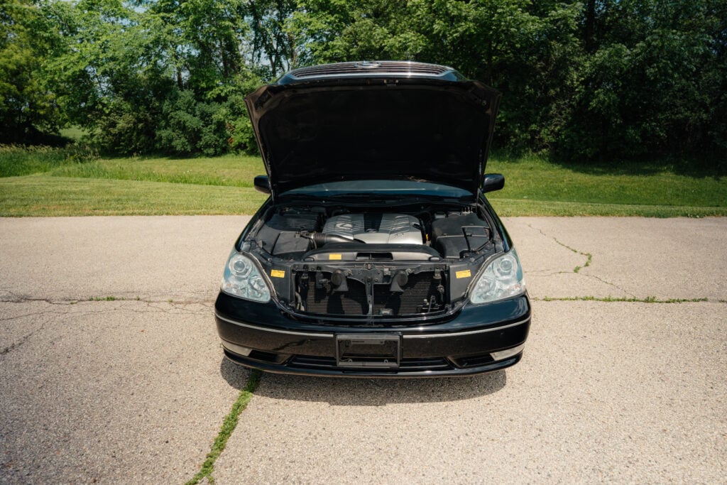 2005 Lexus LS430 Black on Black ML-C Engine Bay Far